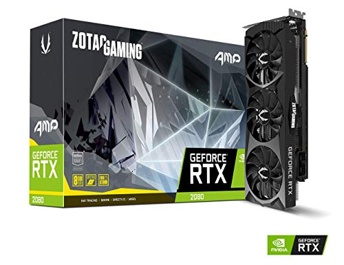 ZOTAC GAMING GeForce RTX 2080 AMP 8GB GDDR6 256-bit Gaming Graphics Card Triple