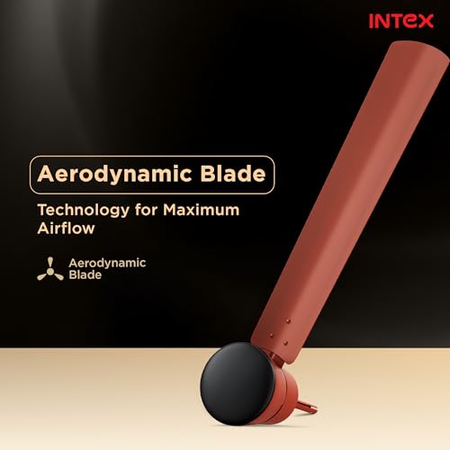 Image of Intex Dynojet 1200mm BLDC Ceiling Fan with Remote, 350 RPM High Speed, 220 CMM Air Delivery, Energy Saving Eco Mode, Timer, Silent Operation, Premium Finish Ceiling Fan (Matte Brown)