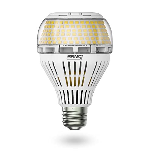 Free Shipping Offer SANSI A21 30W LED Light Bulbs, 300W-350W Incandescent Bulb Equivalent, 5000lm High Lumens LED Bulb, Daylight White 5000K Super Bright LED Bulb, E26 Medium Screw Base Home Lighting, Not-Dimmable