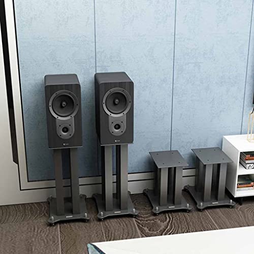 Waeyz Metal Speaker Stand, Audio Mounts, Music Recording Equipment, Upper And Lower Size Support Plates, For Home Theater Satellite Audio Bracket (Color : Black, Size : 25 * 30 * 70Cm) #TOP1