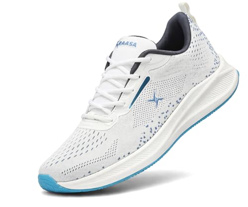 Image of Kraasa Men's Running Shoes | Breathable Mesh Upper | Lightweight Phylon Sole | Cushioned EVA Insole | Comfortable Sports & Casual Sneakers for Gym, Walking & Daily Use