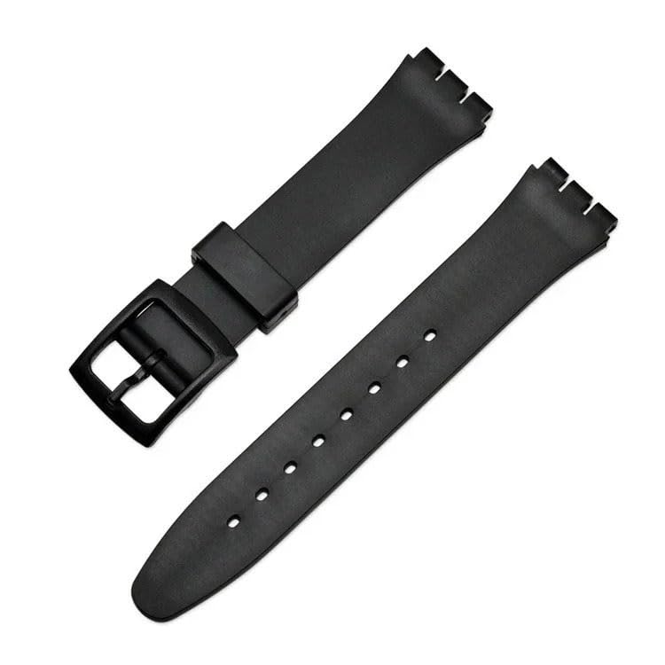 Bracelet de montre en PVC transparent couleur gelée pour Swatch