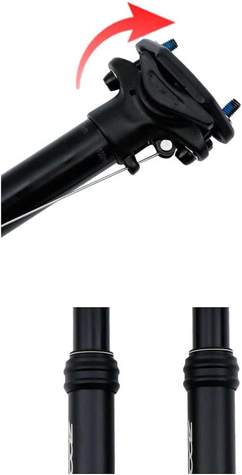 MTB Dropper Seatpost Height Adjustable Internal External Routing 100mm Travel Bike Dropper Seat Post 30.9/31.6mm 375mm