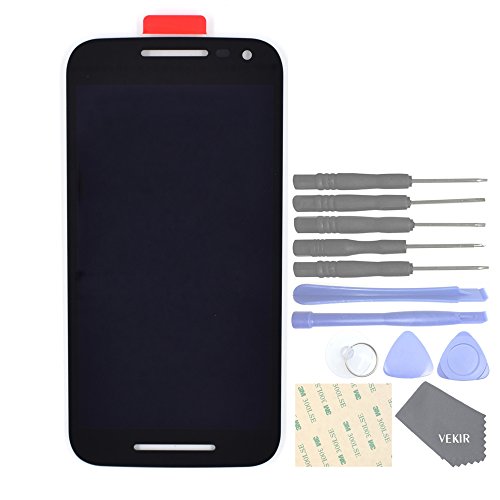 VEKIR Pantalla y Digitizador LCD para Motorola Moto G 3rd Gen 2015 (Negro)