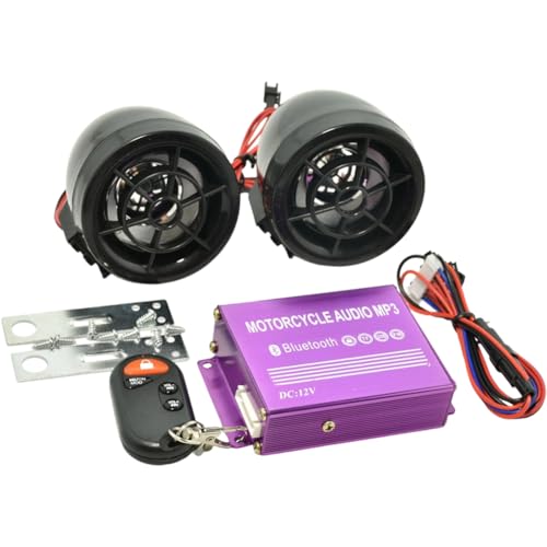Control Remoto Motorycle De Alarma Bluetooth Con Aproximidad Mp3 Radio Altavoz Amplificador Antiblo