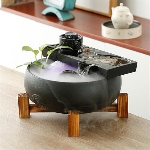 Fontaine d'aquarium courante avec cascade compacte et support décoratif autonome - 6