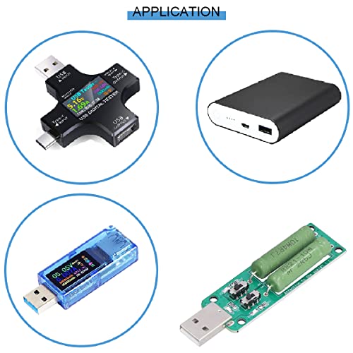 Image of 3 pcs USB Load Tester Resistance Module 5V1A /2A /3A Power Bank Discharge Resistor Switchable Load Resistance Discharging Ageing Resistance Electronic Load Detector