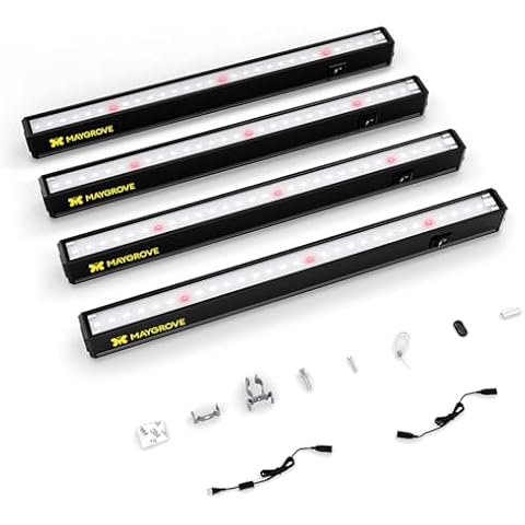 Maygrove 1FT Red-Enhanced Full Spectrum T5 LED Grow Light 4-Pack Cover