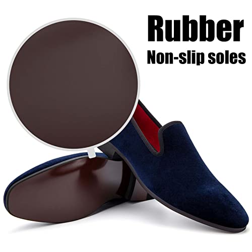 Image of JITAI Men's Dress Shoes - Casual Rubber & Leather Loafers for Men - Fashion Business Formal Wear