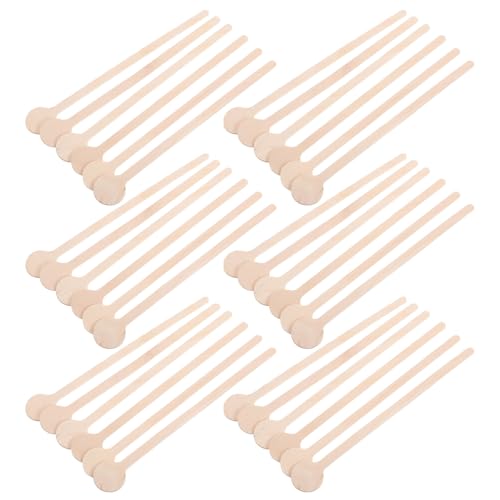TOYANDONA Lot de 100 Bâtonnets Mélangeurs en Bois 7.1 Pouces pour Cafés, Bars et Restaurants Agitateurs à Café et Cocktails Extrémités Arrondies pour Mélanger Boissons Chaudes Réutilisable
