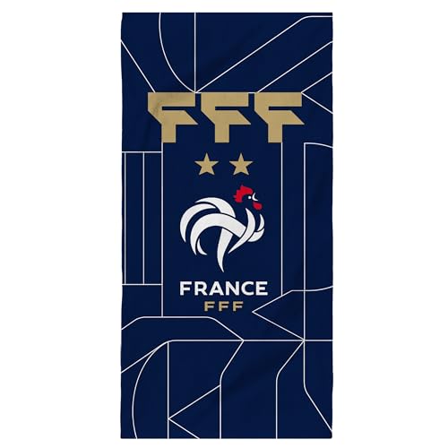 OMYDREAM FFF Construction Serviette de Bain et de Plage | 100% Coton | Oeko-TEX | 75x150 cm | Imprimé Homme | Bleu Marine