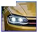 TSVXCJLBR Head Lamps Compatible With VW Polo 2019-2020 Polo All LED Headlights LED DRL Running Lights LED Dynamic Turn Signal Bi LED Lens Assembly(TSI-LED KIT)