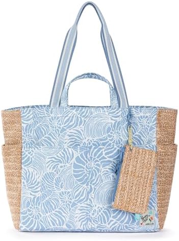 Sakroots Cassia Beach Tote – Oversized Lightweight Tote Bag with ...