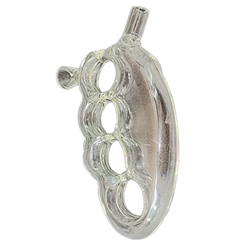 Glass Hand Knuckle Bubbler，Hand Glass Art for Hookah， Gift for Father,Boyfriend,Husband