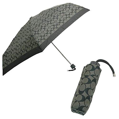 [コーチ] 傘 COACH  ペイトン シグネチャー 折り畳み傘  ブラック 