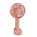 Ręczny wentylator kieszonkowy, zasilany bateriami, mały akumulator, cichy, przenośny, USB, mały wentylator biurkowy, elektryczny, osobisty wentylator elektryczny (różowy)