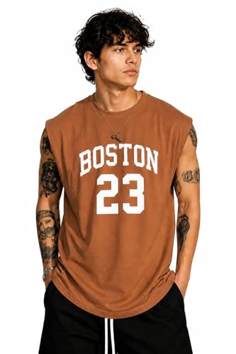 Image of Printed Men's Polycotton Relax Fit Round Neck Half Sleeve T-Shirt for Casual & Gym Wear