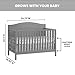 Oxford Baby Nolan 4-in-1 Convertible Crib, Dove Gray, GreenGuard Gold Certified