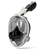 Snorkeling Mask Full Face Ear Pressure Balance Easybreath Anti-fogging Anti-Leaking 180 Large View...