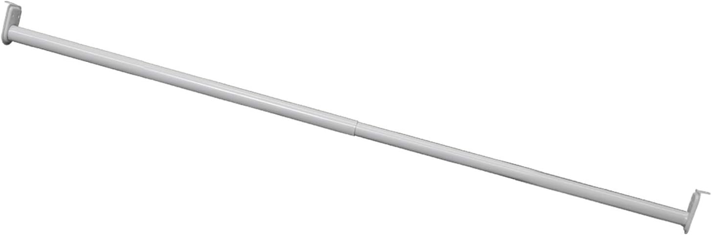 Adjustable Closet Rod, Steel 30 Inch to 48 Inch, 30 Pound Capacity, White – Design House, 205823