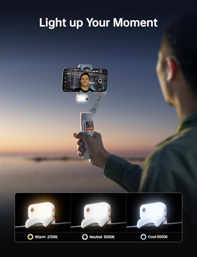 Image of Hohem iSteady V3 Ultra Phone Gimbal White, AI Tracking Touch Remote, Built-in Rod Tripod 360 Vlog Stabilizer