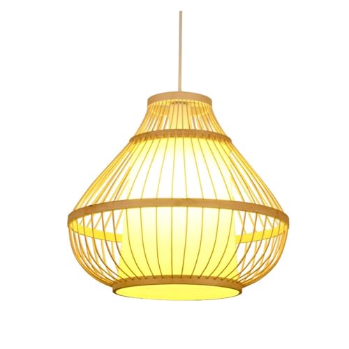 Lustre rotin naturel fait main suspension luminaire cuisine et séjour