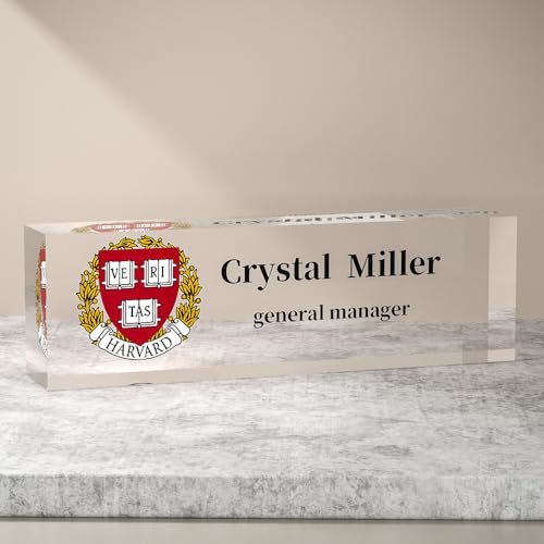 MXZLBY Custom Desk Name Plate with Logo