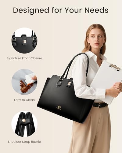 LOVEVOOK 2-in-1 Work Bag with Lunch Compartment, Lunch Tote Bag for Women - image 7