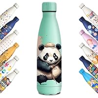 KollyKolla Botella Termica Niños, Botella Agua 500ml, Impresión