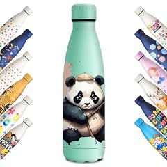 KollyKolla Borraccia Termica Bambini 500ml, Stampa 3D Borraccia Termica, Borracce Termiche, Bottiglia Acqua Senza BPA, Borracce per Bambina, Scuola, Sport, Yoga, Campeggio, Ciclismo