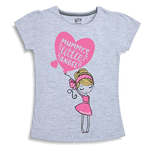 Image of X2O Girls Half sleeeves Cotton Tshirt with Cute Prints and Colorfull (Unicorn)(Pack of 1)