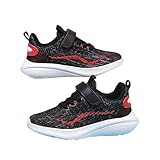 Generisch Kinder Bequeme Watschuhe mit weicher Sohle für den Strand, Fitnessschuhe für den Außenbereich (Red, 34 Big Kids)