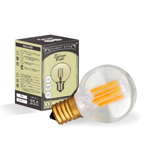 �G�W�\���o���u LED�d�� E17 (�~�jGLOBE�N���A) ������Ή� �d���F 3W 300lm