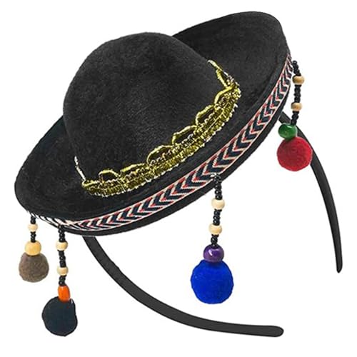 Shurhome Cartoon Small Hat Hairband Soft Polyester Headpieces Fashionable Headwear for Costume Parties and Holiday Fun Multicolor Selection