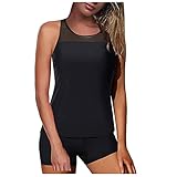 👙essential endurance medalist farbverlauf kreuz rückseite einteiler verstellbar crossover ties-up neckholder bikinioberteil zweiteiliger gedruckt niedrige taille bikinihose solide lace spaghetti-träger seitlich gebunden