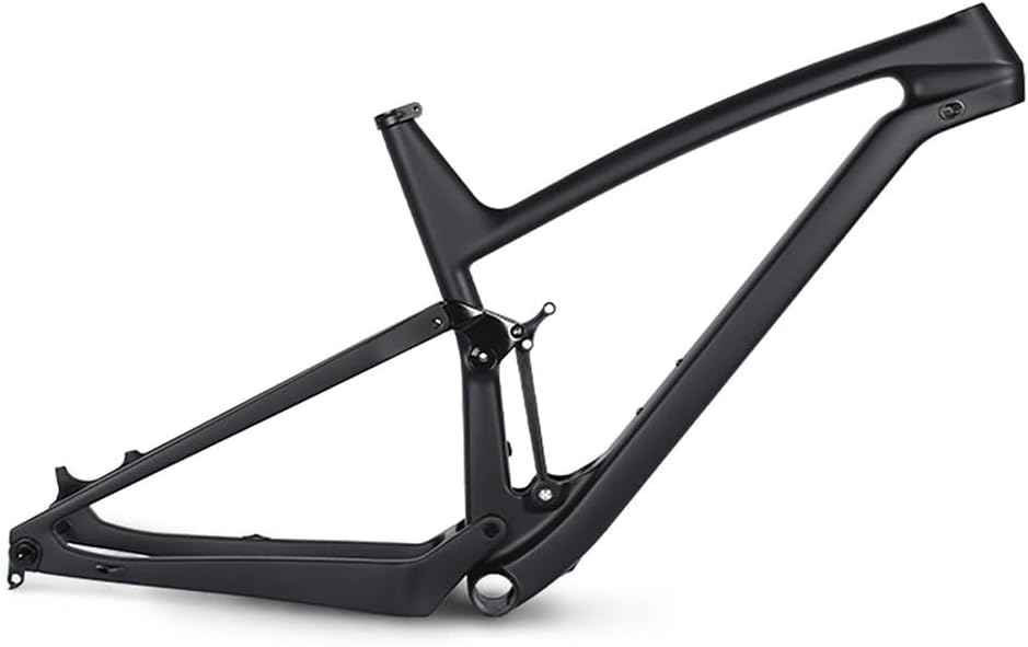 TUJISEK 29er Mountain Bikes Frame Carbon Fiber 15.5''/17.5''/19''/21'' Softtail Shock Absorber Mountain Bikes Frame Travel 100mm Disc Brake Thru Axle 148 Boost