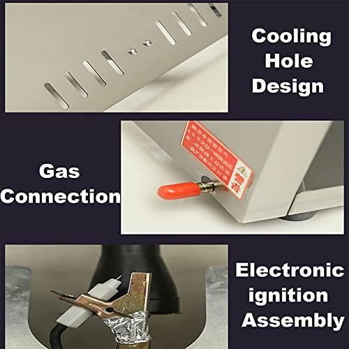 YXYLJOZ 10L/20L Gas-Fritteuse, Kommerzielle Bratpfanne, Französische Fritteuse Aus Edelstahl Mit Korb Und Gewürztrog – Bild 6