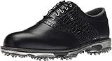 FootJoy Men's DryJoys Tour Previous Season Style Golf Shoes, Black/Black Croc, 7.5 W US