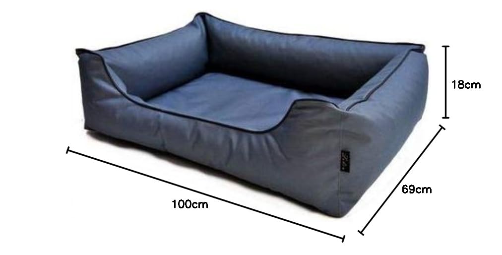 Lebon Hundebett Paula Plus - Grau 100 x 75 cm - Sie erhalten 1 Packung/en