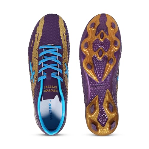 Image of Vector X Spectre 2.0 Football Shoe /Studs, Double Colored TPU Sole, Padded Footbed, Premoulded Heel Shoe for Men