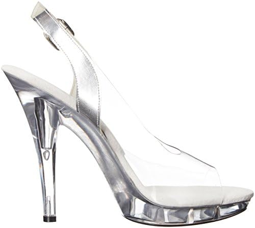 Ellie Shoes Women's 521-spring-w Heeled Sandal, Clear, 9 D US | Image 5