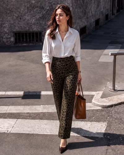 Image of G4Free EverGoing Wide Leg Ankle Pants for Petite Women with Pockets Stretch
