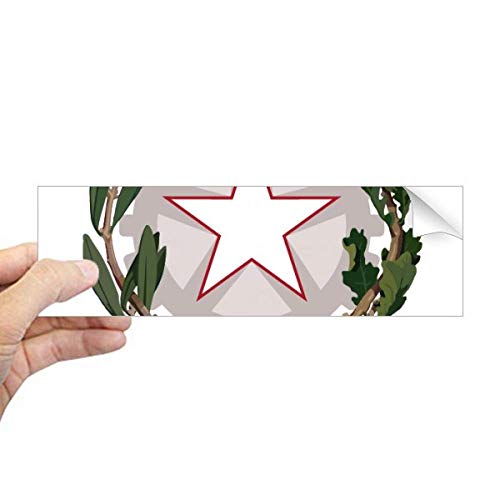 Autocollant rectangulaire fenêtre drapeau italien impression nette - 2