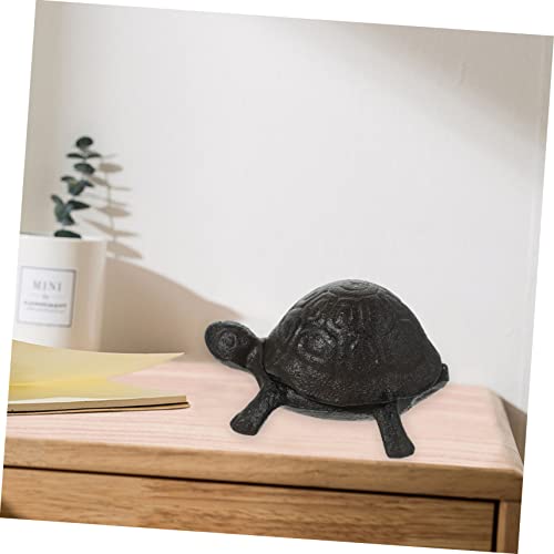 Yardenfun Ornamento De Tartaruga De Ferro Fundido Decoração De Jardim De Tartaruga De Tartaruga Mari