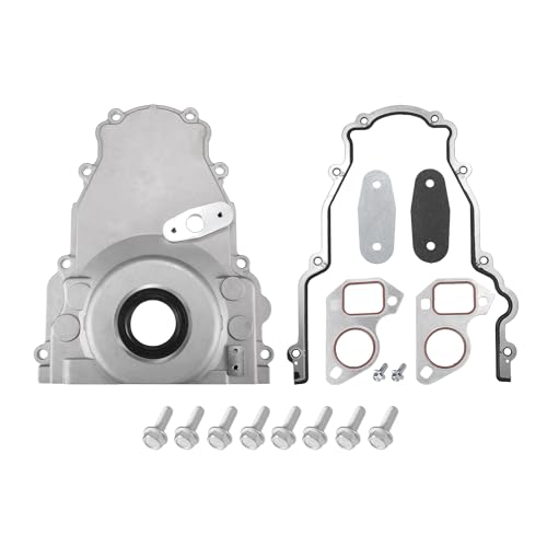 Image of X AUTOHAUX 1 Set LS Front Timing Cover with Gasket for LS2 LS3 Gen 4 LSx 4.8L 5.3L 6.0L 6.2L Engines No.12600326