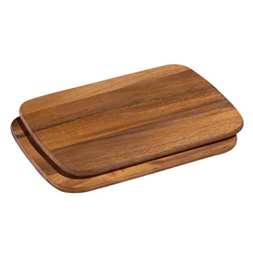 Zassenhaus - Set di 2 taglieri in legno di acacia, 28 x 20 cm