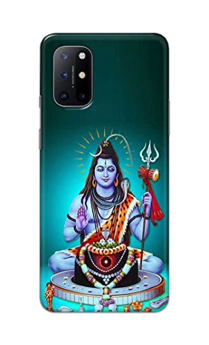 Image of Printed Hard Back Cover Case for OnePlus 8T | OnePlus 8T+ 5G Back Cover (Lord Shiva) -1803