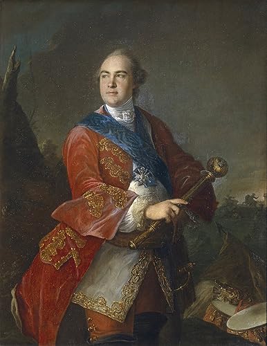Tableau portrait de Razumovsky par Louis Tocqué impression d'art sur toile 60x90cm