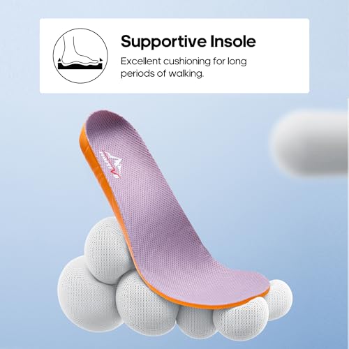 NORTIV 8 Women's Hiking Shoes Lightweight Walking Sneakers with Arch Support Outdoor Work Camping Tennis Workout Cross Training Echo,Size 7.5,Tan,NWUMHI2501