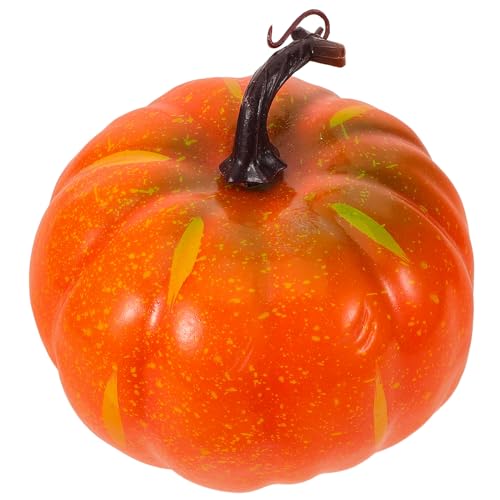 LUOZZY Artificial Pumpkins for Decorating Fall Pumpkin Model Harvest Festival Halloween Table Centerpiece Decorations (A)